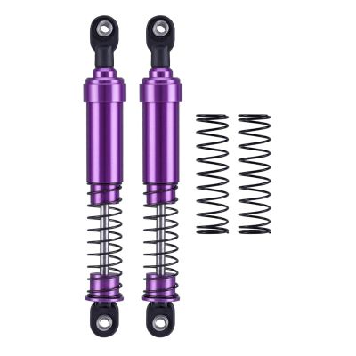 75mm-115mm Big Bore Shocks, RC Crawler Shocks for 1/10 RC Crawler LCG Chassis Gspeed V3 Element Enduro SCX10 TRX4 Gamde R1 Comp Builds DIY (purple 105mm 2pcs)
