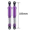 75mm-115mm Big Bore Shocks, RC Crawler Shocks for 1/10 RC Crawler LCG Chassis Gspeed V3 Element Enduro SCX10 TRX4 Gamde R1 Comp Builds DIY (purple 105mm 2pcs) view 2