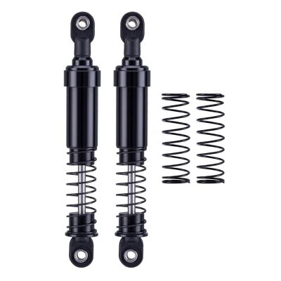75mm-115mm Big Bore Shocks, RC Crawler Shocks for 1/10 RC Crawler LCG Chassis Gspeed V3 Element Enduro SCX10 TRX4 Gamde R1 Comp Builds DIY (Black 105mm 2pcs)