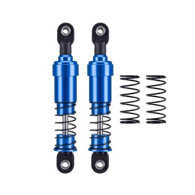 75mm-115mm Big Bore Shocks, RC Crawler Shocks for 1/10 RC Crawler LCG Chassis Gspeed V3 Element Enduro SCX10 TRX4 Gamde R1 Comp Builds DIY (Blue 85mm 2pcs)