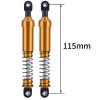 75mm-115mm Big Bore Shocks, RC Crawler Shocks for 1/10 RC Crawler LCG Chassis Gspeed V3 Element Enduro SCX10 TRX4 Gamde R1 Comp Builds DIY (Gold 115mm 2pcs) view 2