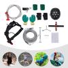 HAOREBAIYU Outdoor Zipline Kits, Backyard Zipline Kits with Iron Cable & Trolley, Stainless Steel Spring Brake, Safety Harness and Seat, 120Ft Ziplines for Kids and Adults view 4