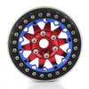 4PCS 1.9'' Beadlock Metal Wheel Rim Hub Hex 12MM RC Replacement Parts Universal for 1/10 AXIAL SCX10 TRAXXAS TRX4 RC Crawler Car, Type-A Red view 3