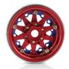 4PCS 1.9'' Beadlock Metal Wheel Rim Hub Hex 12MM RC Replacement Parts Universal for 1/10 AXIAL SCX10 TRAXXAS TRX4 RC Crawler Car, Type-A Red view 4