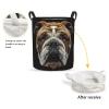 Foruidea Bulldog Face Laundry Basket,Laundry Hamper,Collapsible Storage Bin, Oxford Fabric Clothes Baskets,Nursery Hamper For Home,Office,Dorm,Gift Basket view 2