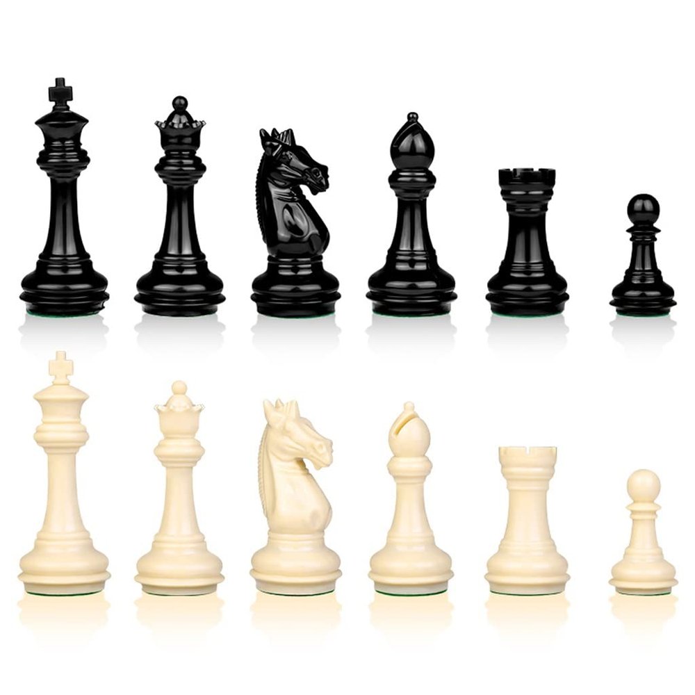 GeRRiT Portable Chess Set, 19"x19", Foldable Wool Stick, for Children,Adults,Beginners,Resin, Heavy Weighted, Portable 3D Outdoor Travel Chess
