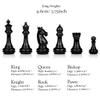 GeRRiT Portable Chess Set, 19"x19", Foldable Wool Stick, for Children,Adults,Beginners,Resin, Heavy Weighted, Portable 3D Outdoor Travel Chess view 2