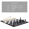 GeRRiT Portable Chess Set, 19"x19", Foldable Wool Stick, for Children,Adults,Beginners,Resin, Heavy Weighted, Portable 3D Outdoor Travel Chess view 3