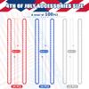 100PCS 4th of July Accessories, Veterans Day Beads Necklace Bulk, Fourth of July Red Blue Silver Necklace Party Favors, Beads for Veterans Day Patriotic Parade Party Celebration Favors Decorations view 2
