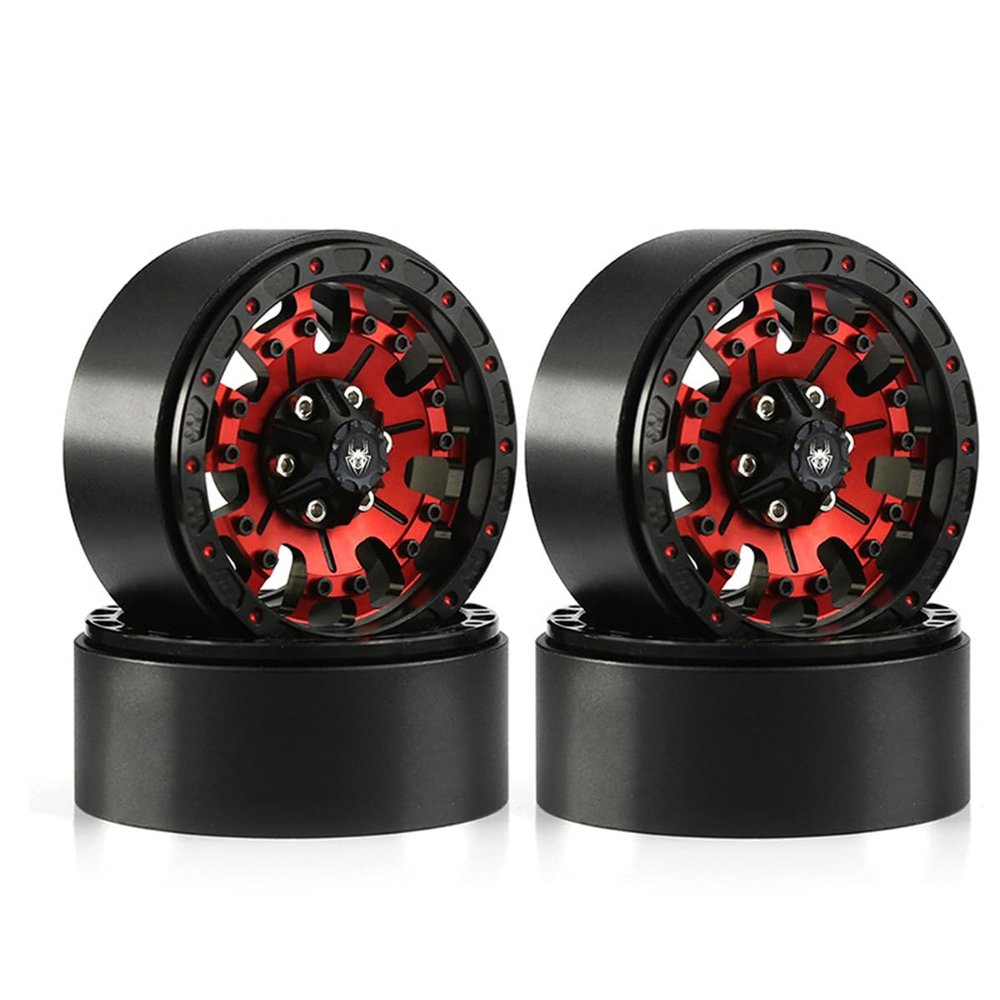 4PCS 1.9'' Metal Wheel Rim Hub Hex 12MM RC Replacement Parts Universal for 1/10 AXIAL SCX10 TRAXXAS TRX4 RC Crawler Car