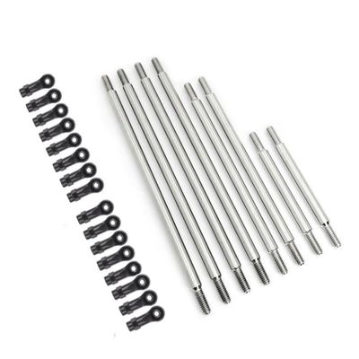 1Set Stainless Steel Chassis Pull Rod Tie Rod with Plastic Ball Joint RC Parts for TRAXXAS TRX-4 TRX4 324 Wheelbase RC Crawler Car