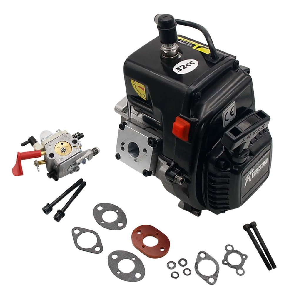 FLMLF 1/5 Remote Control 32CC 11HP Reed Case Engines for 1/5 HPI KM ROVAN Baja LT FG QL FID MCD DBXL GoPed RedCat Rc Parts (32CC PRO)