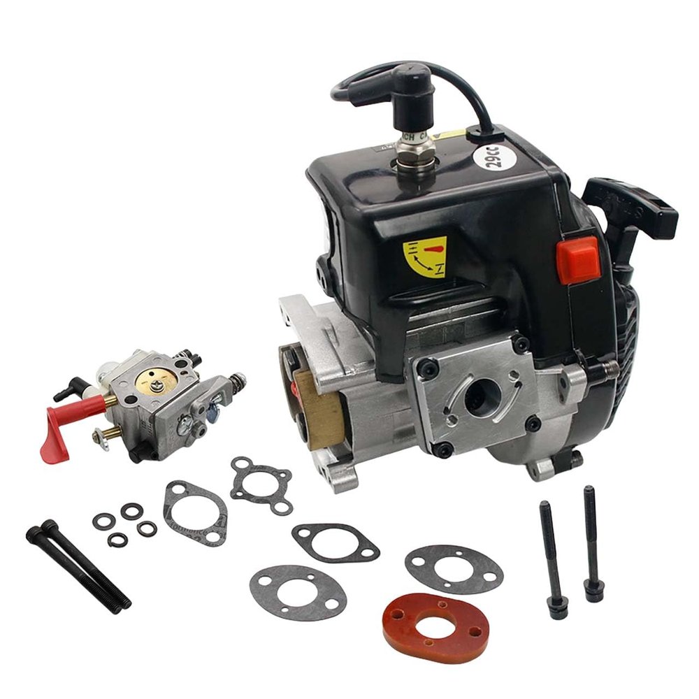 FLMLF 1/5 Remote Control 29CC 9.5HP Reed Case Engines for 1/5 HPI KM ROVAN Baja LT FG QL FID MCD DBXL GoPed RedCat Rc Parts (29CC PRO)