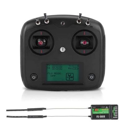 Goolsky Flysky FS-i6s 2.4G 10CH AFHDS 2A Touchscreen Transmitter with FS-iA6B 6CH Receiver for RC Airplane Helicopter Multicopter (Black), Small