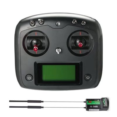 GoolRC Flysky FS-i6s 2.4G 10CH AFHDS 2A RC Transmitter with FS-iA6B Receiver for RC Drone Airplane Multicopter Helicopter (Black)
