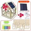 Kit4Curious Solar Home DIY kit II Wooden 3D Model Assembling, Solar Panel Connection and Coloring kit II Build  Dismantle - Rebuild view 3