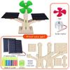 Kit4Curious Solar Fan DIY kit II Wooden 3D Model Assembling, Solar Panel Connection and Coloring kit II Build  Dismantle - Rebuild view 4