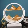 TaLcuS Flowing Sand Painting, 3D Moving Sand Art Decor,Art Picture Sandscapes In Motion Round Glass Deep Sea Sand Art 360 Parallel Rotation,Wall Mounted Rotate Sculpture (Color : A8) view 1