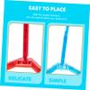 BESTonZON 6pcs Transparent Figure Holders Doll Stands for Displaying Models for Craft Shows and Retail Displays Fits Various Action Figures and Collectibles view 2