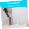 BESTonZON 6pcs Transparent Figure Holders Doll Stands for Displaying Models for Craft Shows and Retail Displays Fits Various Action Figures and Collectibles view 3
