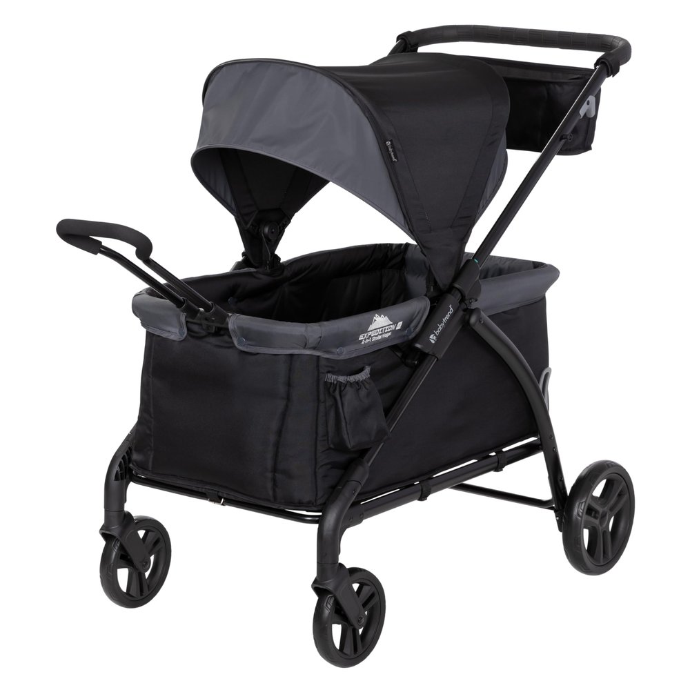 Baby Trend Expedition LTE 2-in-1 Stroller Wagon, Madrid Black