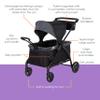 Baby Trend Expedition LTE 2-in-1 Stroller Wagon, Madrid Black view 2
