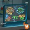 Discovery Deluxe Light Designer 6-In-1 Art Board  Includes 3D Glasses, 6 Washable Markers, Templates, 12 Light Modes| Kids Drawing Tablet, LED Scribble Doodle Electronic Drawing Pad Activity Toy Set view 3