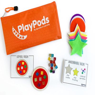 PlayPods One Smart Cookie - Busy Bag - Grab and Go - Recipe Pattern Matching Activity