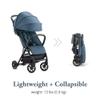 Inglesina Quid 2 Stroller - Manta Blue - Ultra Compact Lightweight Travel Stroller for Babies and Toddlers, Airplane Overhead, Foldable, Reclining Seat, Collapsible Canopy, 3 Months - 50 lbs, BPA Free view 3