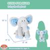 Cuddle Barn - Irving The Elephant Cute Animated Singing Plush Stuffed Toy, 10 inches view 3