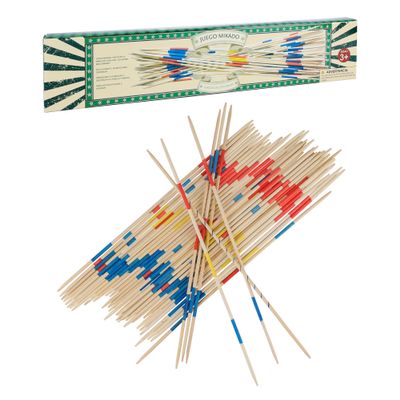 GOTHINK Giant Wooden Classic Pick Up Sticks Game - 41-Pieces 17 Inches Wooden Sticks with Gift Box, US Traditional Pickup Toys Fits All for Family Fun Game for School Field Day