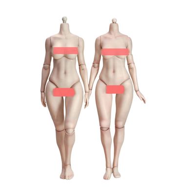 1/6 Scale Female Body,12inch Female Joint Flexible Pale Suntan Skin Peach Buttocks Version Action Figure Body Collection (EC3026-Large Bust Suntan Skin)
