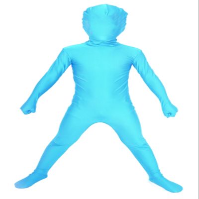 Chendvol Kids Spandex Halloween Costume Cosplay Full Bodysuit (Sky Blue, Kid Medium)