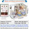 KOOMEKI Miniature Dollhouse DIY Set with Decoration Furniture and LED Lights, Kitten Diary Style, 1;24 Scale DIY Dollhouse with English Instructions view 3