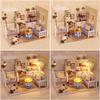 KOOMEKI Miniature Dollhouse DIY Set with Decoration Furniture and LED Lights, Kitten Diary Style, 1;24 Scale DIY Dollhouse with English Instructions view 4