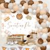 JOYMEMO Sweet as Pie Decorations for Baby Shower Birthday Party - Cutie Pie Balloon Garland Arch Kit with Sweet Backdrop, Cookie Baking Party Photography Background Supplies view 2