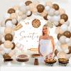 JOYMEMO Sweet as Pie Decorations for Baby Shower Birthday Party - Cutie Pie Balloon Garland Arch Kit with Sweet Backdrop, Cookie Baking Party Photography Background Supplies view 3