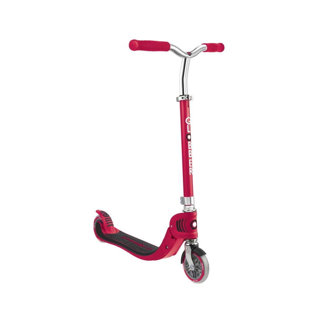 Globber - Flow Foldable 125 - Foldable Scooter 2 Wheels for Children from 5 Years and Teens, Red