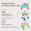 Kids Water Table Cover for Little Tikes Fish n Splash  Waterproof & Dustproof Outdoor Toy Table Protector, UV-Resistant 34" D  20" H Cover Only (Flowers Pattern) view 4