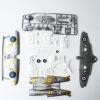 1:48 Fighter Building Kits DIY Airplane Handcrafts Desktop Decor Easy to Assemble for Kids Adults Educational Aircraft Model, Silver view 4