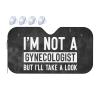 vroos I'm Not A Gynecologist But I'll Take A Look Front Windshield Shade Foldable Car Windshield Sunshade Blocks Uv Rays Keep Vehicle Cool Small, White view 1