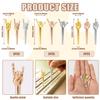 9pcs Cribbage Board Pegs, Metal Cribbage Pegs Funny Finger Pegs Gesture Cribbage Pegs Cribbage Board Game Accessories for Friends and Family (3 Colors) view 2