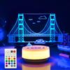 Strait Bridge Night Light for Kids, Bridge Lamp14 Color Warm White Base LED Dcor Light Entity Key&Remote Control Mood Light, Gifts for Kids/Girls/Boys view 1