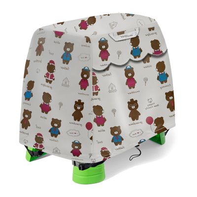 Kids Water Table Cover for Step2 Rain Showers Splash Pond  Waterproof Outdoor Play Table Protector, Dustproof UV Resistant Toy , Fits 39"W x 22"D x 33"H (Bear Pattern, Cover Only)