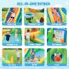HONEY JOY Inflatable Water Slide, 9 in 1 Elephant Waterslide Water Park for Kids Backyard, Splash Pool, Tic Tac Toe, Climbing Wall, Water Slides Inflatables for Kids and Adults(with 735w Blower) view 2