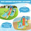 HONEY JOY Inflatable Water Slide, 9 in 1 Elephant Waterslide Water Park for Kids Backyard, Splash Pool, Tic Tac Toe, Climbing Wall, Water Slides Inflatables for Kids and Adults(with 735w Blower) view 4