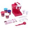 Barbie Softee Dough Ice Cream Playset with Ice Cream Maker, 4 Colors Modeling Compound, Press & Mold Mini Treats, Ages 3 and Up view 2