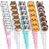 30 Pcs Bubbles Party Favors Mini Bubble Wands Tube Bulk Theme Maker Goodie Bags Stuffer Prizes Birthday Gift for Solution(Cat) view 2