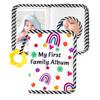 BOHEMIABY Baby Photo Album, My First Family Photo Album for Baby Holds 17 4 x 6" Pictures, Rainbow Toddler Photo Album with Safety Mirror, Soft Baby Books for Baby Shower view 1