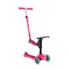 Globber - GOUP Sporty Lights  Scalable 3-Wheel Scooter with Seat for Children from 15 Months to 6 Years, Pink view 1